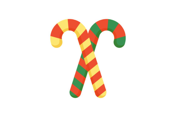 Christmas Candy Cane Designs Illustrations for Holiday Content