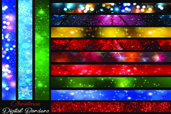 Christmas Digital Borders for Local Business Branding