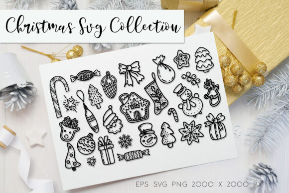 Christmas SVG Bundle for Sublimation and Illustrations