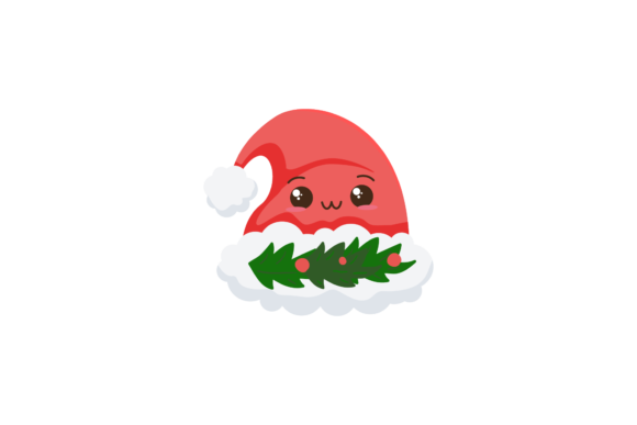 Hats and Decorations Cute Christmas Illustrations