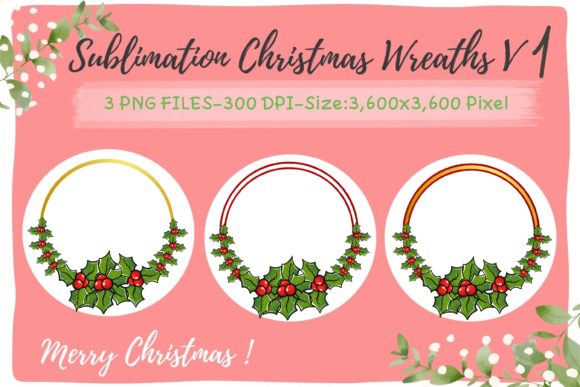 Sublimation Christmas Wreaths V1 Review