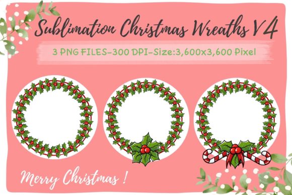 Sublimation Christmas Wreaths V4 Review